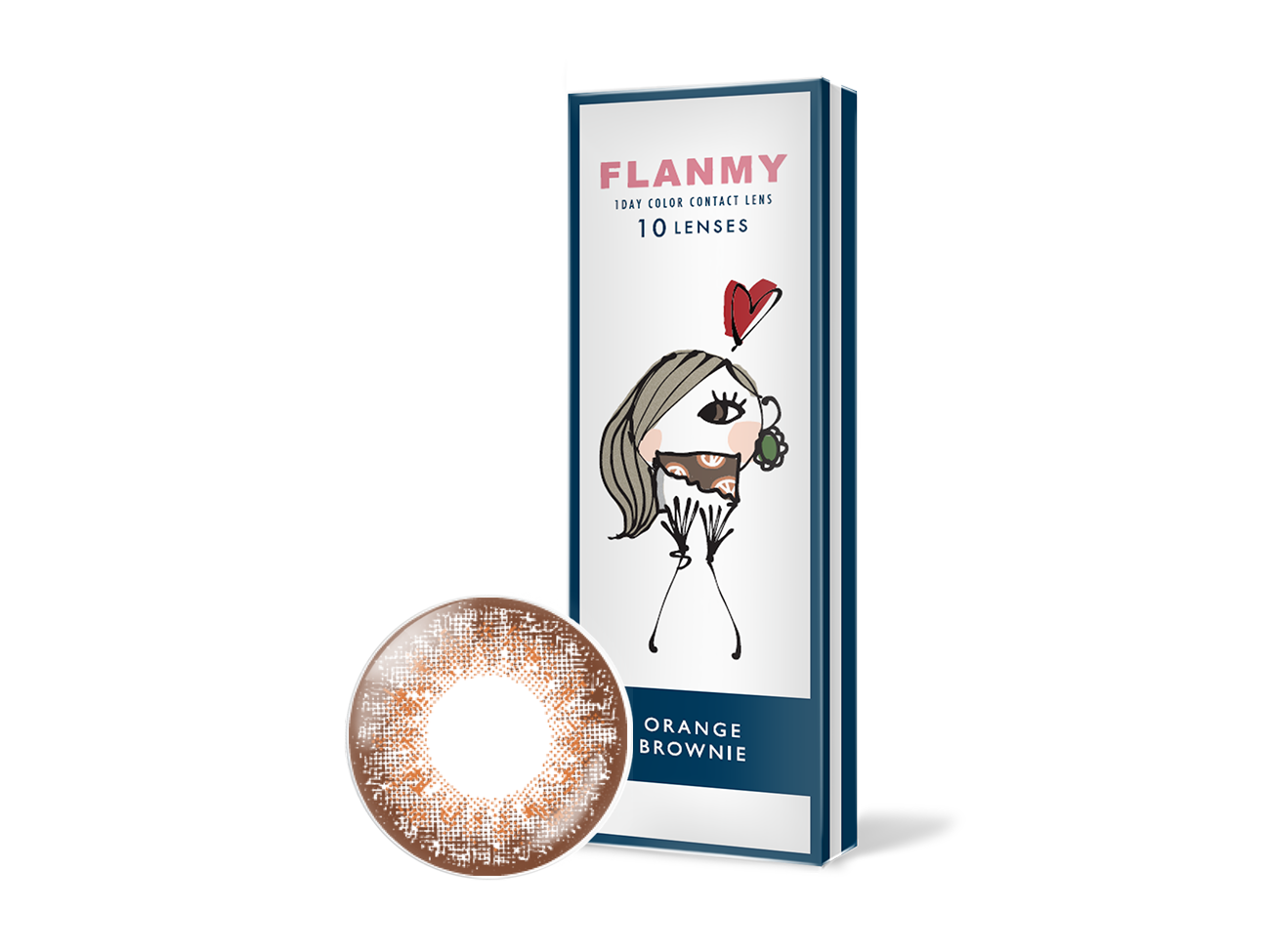 T-Garden FLANMY橘子布朗尼OrangeBrownie彩色日拋10pcs
