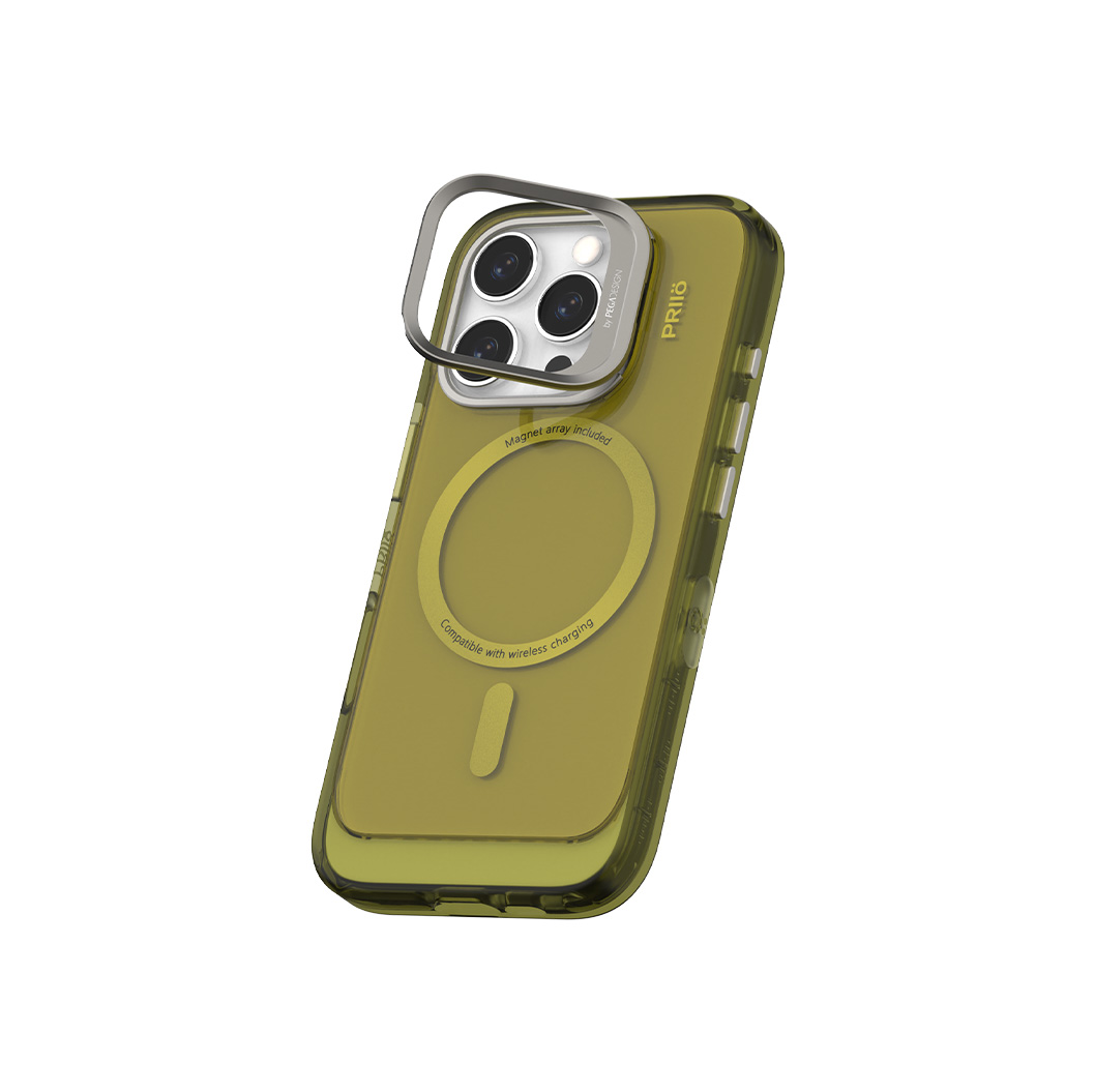 PRIIO iPhone16ProMax EchoCase系列透明手機殼橄欖綠Olive