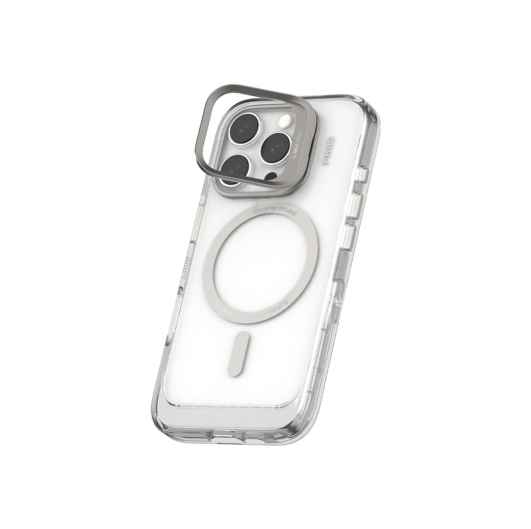 PRIIÖ iPhone16 ProMax case Echo系列透明手機殼 Gray鈦灰