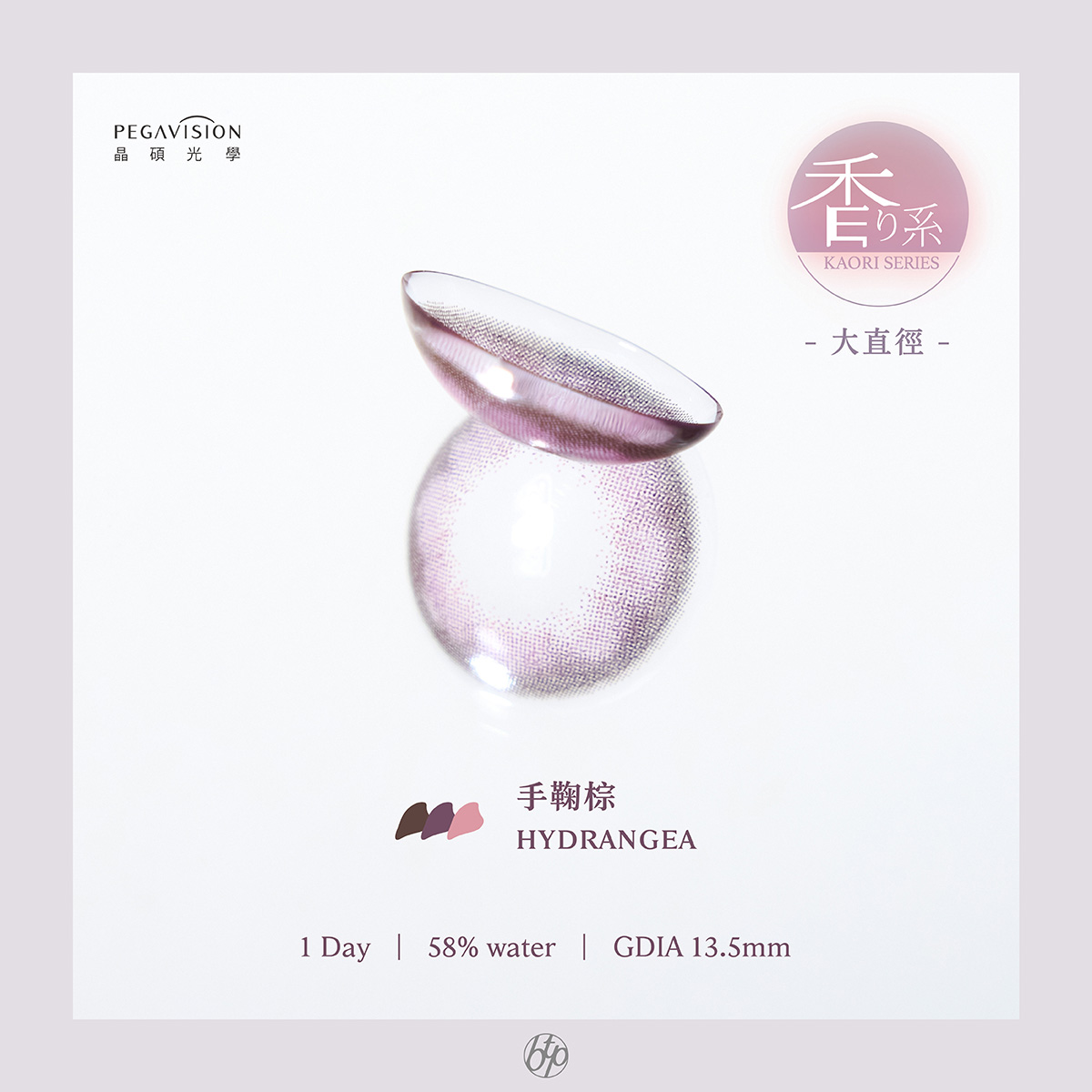 晶碩 香水手鞠棕Hydrangea維他命ReLi彩色日拋10pcs